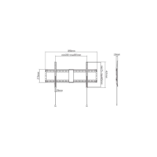 Gembird WM-90F-01 TV mount/stand 2.29 m (90") Black tv állvány és fali konzol