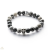 GEMINI Classic Skull Grey jáspis karkötő S - C4S