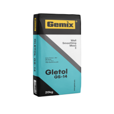  Gemix GS-14 (1-10mm) zsákos gépi glett 20kg glett, gipsz, csemperagasztó, por