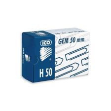 Gemkapocs Ico 50 mm nikkel 100 db/doboz gemkapocs, tűzőkapocs