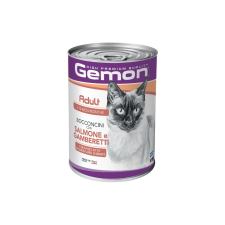 Gemon Cat Can Adult Macska Konzerv (Lazac és Garnéla) – 415 g macskaeledel