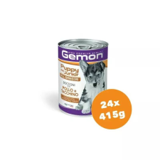 Gemon Dog konzerv Puppy & Junior Csirke-Pulyka 24x415g kutyaeledel