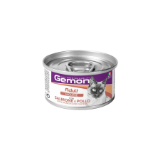 Gemon Mousse Adult Macskaeledel (Lazac és Csirke) - 85 g macskaeledel