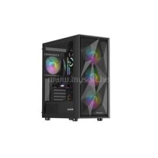 Genesis Diaxid 605 ARGB fekete (táp nélküli) ablakos ATX ház (NPC-2172) számítógép ház