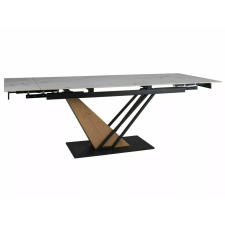  Genesis Luxus Bővíthető Kerámia Étkezőasztal Matt Fehér Tölgy Dizájn bútor