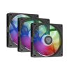 Genesis OXAL 120 ARGB fekete ventilátor 3 db-os csomag