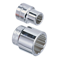 GENIUS TOOLS Dugókulcs - crowafej 1" 12 szög normál 95 mm Genius dugókulcs