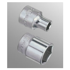 GENIUS TOOLS Dugókulcs - crowafej 3/8" 6 lap normál 09 mm Genius dugókulcs