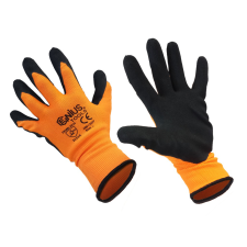 GENIUS TOOLS Kesztyű - szerelőkesztyű - Genius narancs L-es 9-es védőkesztyű