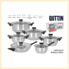  Genova indukciós acél 12 részes konyhai edény készlet QT-4910212IN