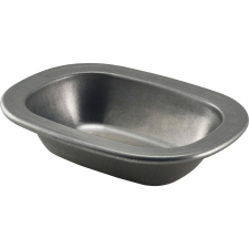 GenWare Rozsdamentes acél tál, stonewashed, magasság: 35 mm, hossz: 160 mm konyhai eszköz