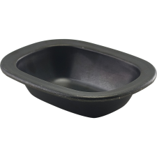 GenWare Tál rozsdamentes acél, PVD bevonat, Magasság: 35 mm, Hossz: 155 mm, fekete konyhai eszköz