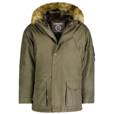 Geographical Norway férfi kabát ABIOSAURE MEN 003 parka, XXL Khaki férfi kabát, dzseki