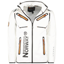 Geographical Norway férfi kabát RAINBOW MEN softshell, XL Fehér férfi kabát, dzseki