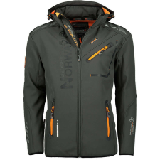 Geographical Norway férfi kabát ROYAUTE softshell, 5XL Sötétszürke férfi kabát, dzseki