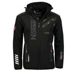 Geographical Norway férfi kabát ROYAUTE softshell, S Fekete