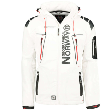 Geographical Norway férfi kabát TECHNO softshell, Fehér 3XL férfi kabát, dzseki