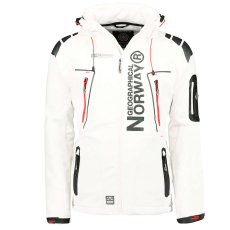 Geographical Norway férfi kabát TECHNO softshell, Fehér XXL