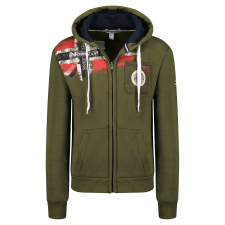 Geographical Norway férfi kapucnis FESPOTE MEN 100, S Khaki férfi pulóver, kardigán
