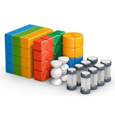  Geomag Education Magicube Recycled 4 forma 128 db mágneses építőjáték