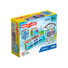  Geomag Magicube Printed Közlekedés 7 db barkácsolás, építés