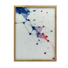  Geometria Połączeń, 50x70 cm, bez ramy, płótno premium na blejtramie grafika, keretezett kép
