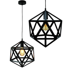 GEOMETRIC IL MIO DENMARK 1xE27 fekete mennyezeti lámpa - GOLDLUX (Polux) világítás