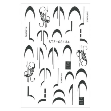  Geometrikus öntapadó matrica STZ-CS134 körömdíszítő