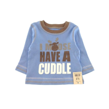 George George kisfiú feliratos világoskék hosszú ujjú felső - 68 gyerek póló