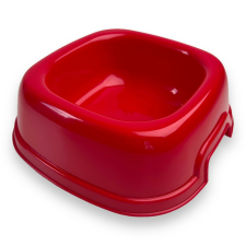  Georplast szögletes tál 17cm piros kutyatál