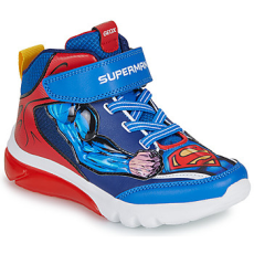 Geox Magas szárú edzőcipők J CIBERDRON BOY SUPERMAN Kék 35