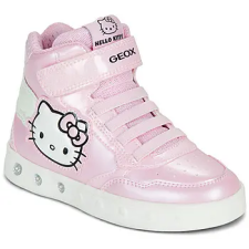 Geox Magas szárú edzőcipők J SKYLIN GIRL HELLO KITTY Rózsaszín 29 gyerek cipő