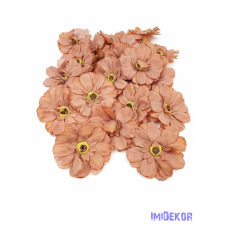  Gerbera selyemvirág fej 7,5 cm - Sötét Barna dekoráció