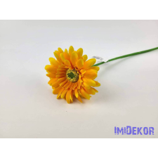  Gerbera szálas selyemvirág 42 cm - Napsárga dekoráció