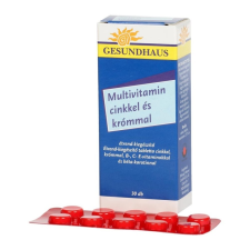Gesundhaus Multivitamin Zn Króm tabletta 30x vitamin és táplálékkiegészítő