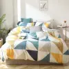 Getiya Gyerek Ágyneműhuzat 200 x 155 cm Geometrikus Kék - Sárga