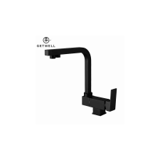 GetWell Harrier-S, 3 utas Konyhai csap, lehajtható hattyúnyakkal vízszűrőkhöz Fekete színben csaptelep
