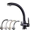GetWell Swan 2 karos, 3 utas Konyhai Csap Víztisztítókhoz Fekete színben