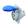 Gewiss Ipari dugalj beépíthető 2P+E 230V(50+60Hz) kék ferde 16A IP44 műanyag 6h-pozíció IEC309HP GEWISS - GW62205H