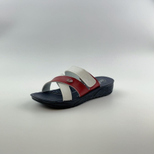 Gezer 9723 Női Papucs - Fehér/Piros/Kék női papucs