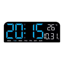  GH0707 digitális óra hőmérővel [Szín: kék] ébresztőóra