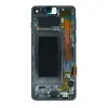  GH82-18835H Samsung Galaxy S10 fekete OEM OLED kijelző érintővel kerettel, előlap