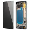  GH82-18850A Samsung Galaxy S10 zöld TFT LCD kijelző érintővel kerettel előlap