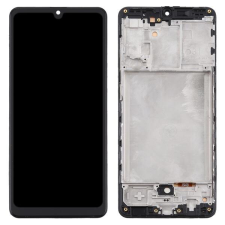 GH82-22761A Samsung Galaxy A31 TFT LCD kijelző érintővel fekete kerettel, előlap mobiltelefon, tablet alkatrész
