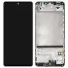  GH82-24167A Samsung Galaxy M51 OLED kijelző érintővel kerettel előlap