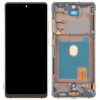  GH82-24214F Samsung Galaxy S20 FE / S20 FE OLED kijelző érintővel Arany kerettel, előlap