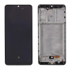  GH82-24455A Samsung Galaxy A31 OLED kijelző érintővel fekete kerettel előlap