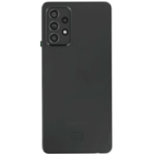  GH82-25448A Gyári akkufedél hátlap - burkolati elem Samsung Galaxy A72, fekete mobiltelefon, tablet alkatrész
