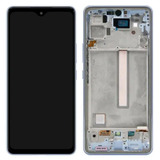  GH82-28024D Samsung Galaxy A53 5G Kék OLED kijelző érintővel kerettel előlap mobiltelefon, tablet alkatrész