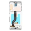  GH82-31430A Samsung Galaxy S20 Plus / S20 Plus 5G OLED kijelző érintővel Ezüst kerettel, előlap